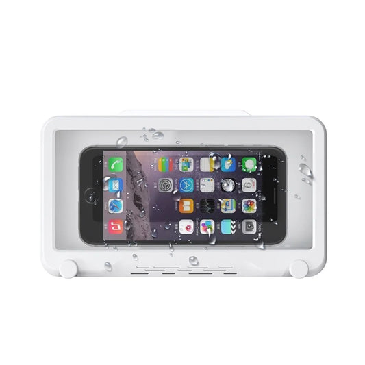 Mobile Phone Holder Waterproof 480° Rotating Wall Mobile Phone Holder Installed HD Touch Screen Guardian Phone - White