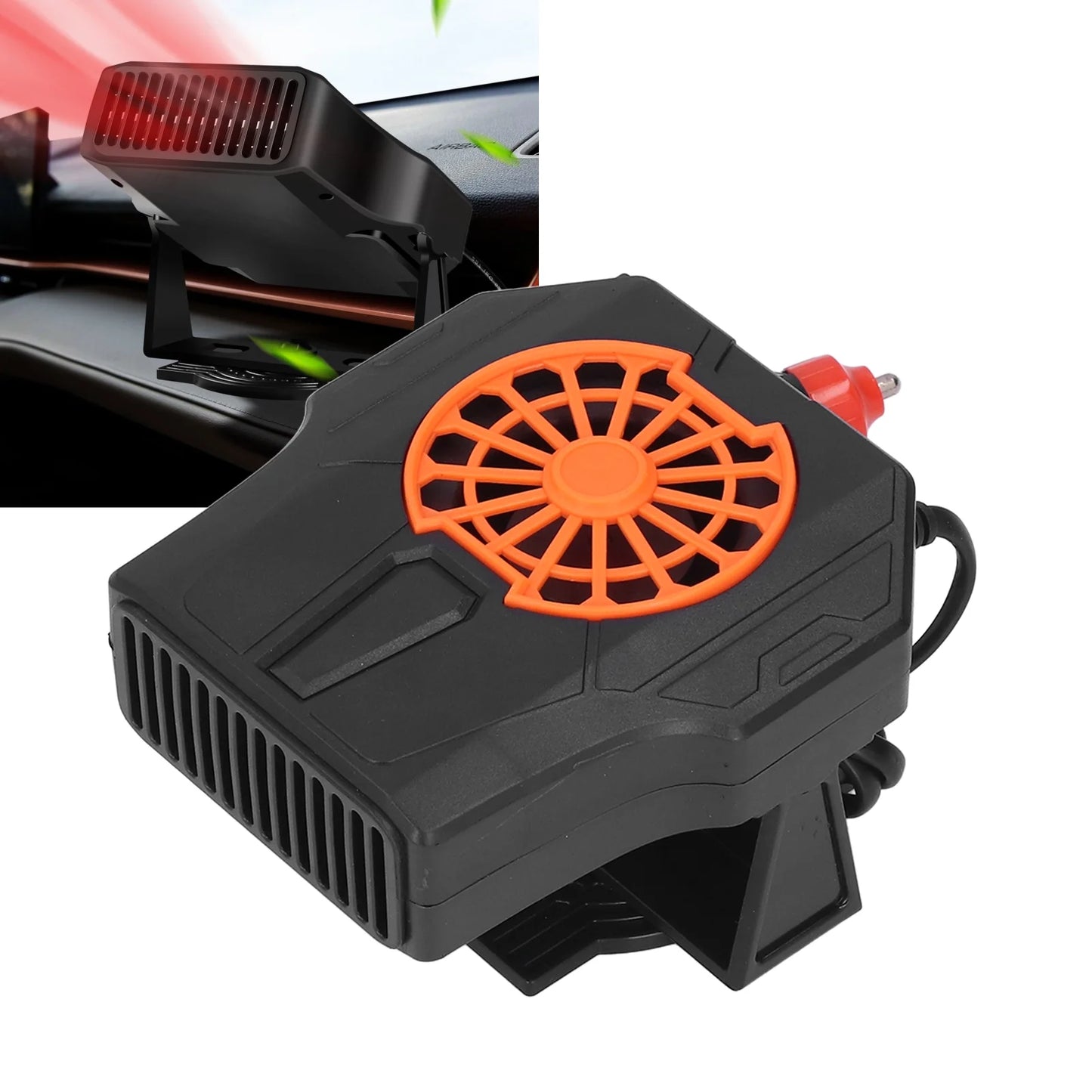 Portable 24V Car Heater 120W/200W Adjustable Windshield Defroster, ABS