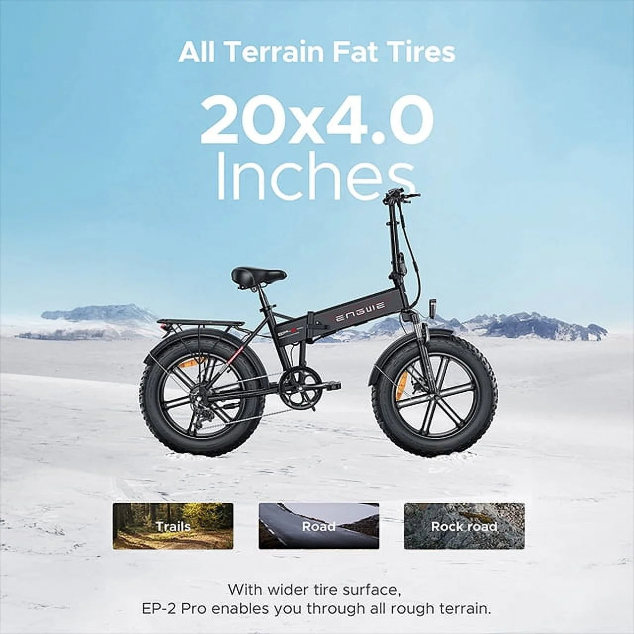 EP-2 Pro 750W Motor Folding Electric Bike for Adults,48V 13A Removable Battery,Grey